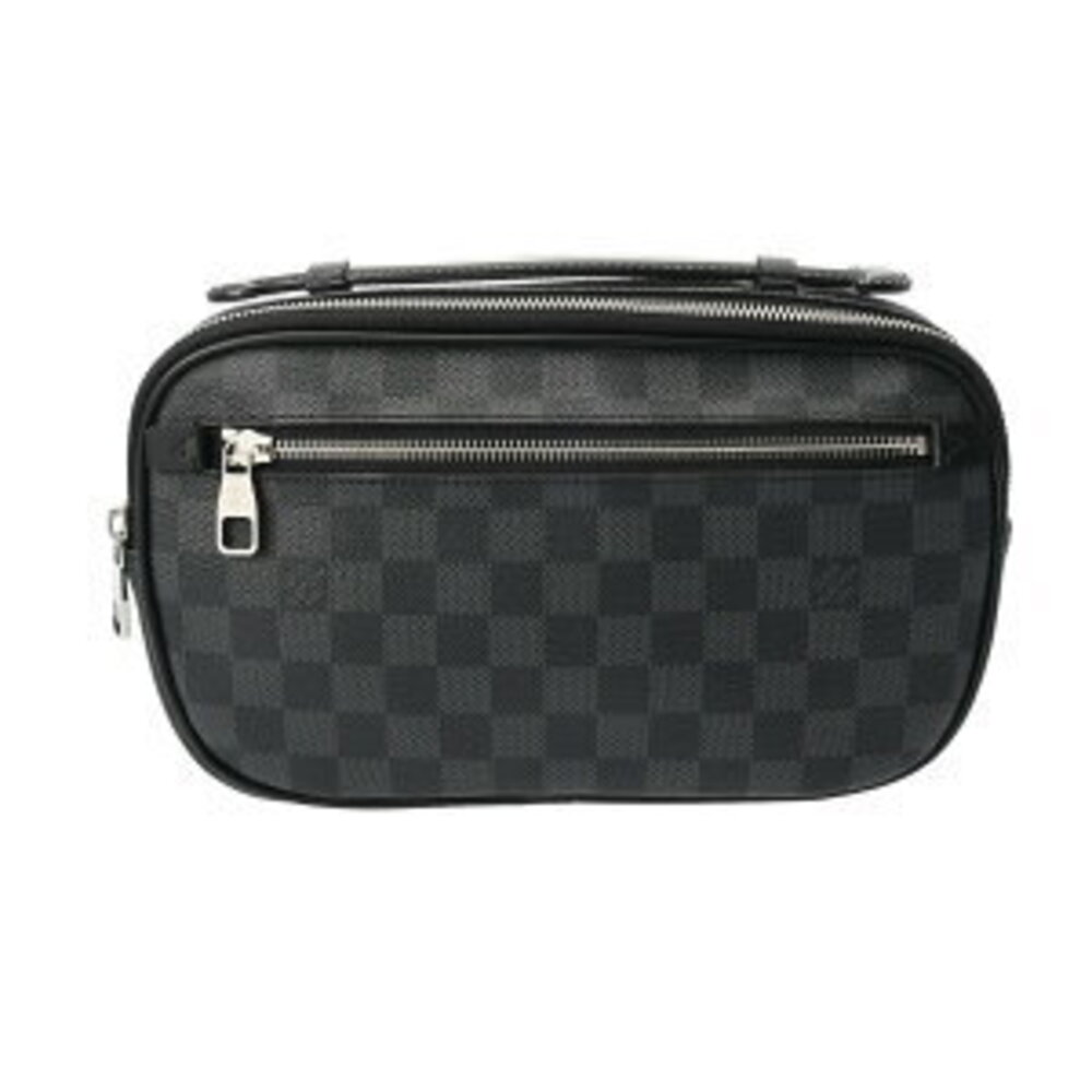 Louis Vuitton Damier Graphite Black Ambler Black Body Bum Crossbody Belt Bag